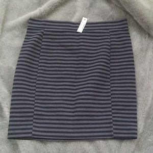 Madewell navy and grey pencil skirt